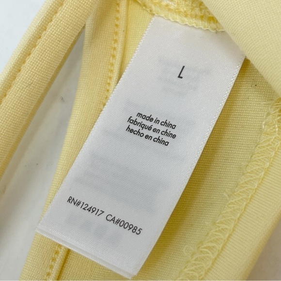 WE WORE WHAT DANIELLE BERNSTEIN Women’s Pull On Bra Top Yellow Buttermil… - Picture 8 of 9